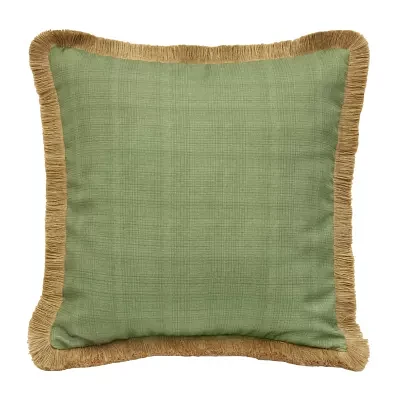 Outdoor Dècor Tropicana Butterfly Solid Textured Square Outdoor Pillow