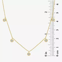 (G-H / I1-I2) Womens 1/6 CT. T.W. Lab Grown White Diamond 10K Gold Pendant Necklace