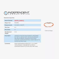 I Said Yes (H-I / I1) 1/10 CT. T.W. Lab Grown White Diamond Sterling Silver or 14K Gold Over Curved Chevron Wedding Band