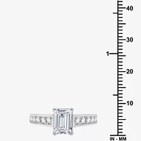 (G-H / Si2-I1) Womens 2 1/2 CT. T.W. Lab Grown White Diamond 10K Gold Side Stone Bridal Set