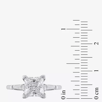 G / Vs2) Womens 2 1/4 CT. T.W. Lab Grown White Diamond 14K Gold Engagement Ring