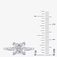 G / Vs2) Womens 2 1/4 CT. T.W. Lab Grown White Diamond 14K Gold Engagement Ring