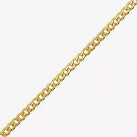 14K Gold Inch Semisolid Curb Chain Necklace