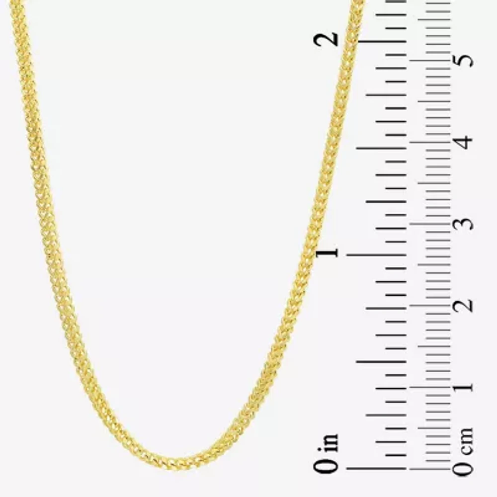 14K Gold Inch Solid Link Chain Necklace