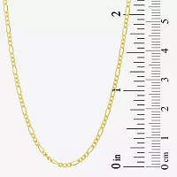 14K Gold Inch Hollow Figaro Chain Necklace