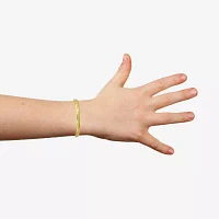 Childrens 14k Gold-Filled Flower Bangle Bracelet