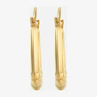 10K Gold 16.6mm Round Hoop Earrings