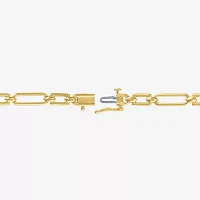 Diamond Addiction (G-H / I1-I2) 14K Gold Over Silver 7.5 Inch Round Link Bracelet