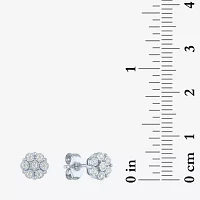 (G-H/I1-I2) 1/7 CT. T.W. Lab Grown White Diamond Sterling Silver Earring Set