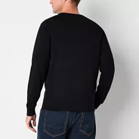 Stafford Mens Crew Neck Long Sleeve Pullover Sweater