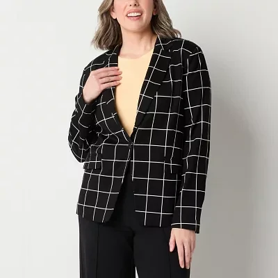 Liz Claiborne Ponte Womens Classic Fit Blazer