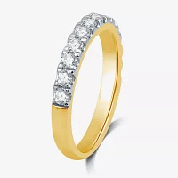 (H-I / I1) 3MM 3/4 CT. T.W. Lab Grown White Diamond 14K Gold Wedding Band