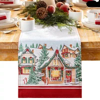 Elrene Home Fashions Storybook Christmas Table Runner