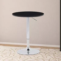Adjustable Height Round Bar Table