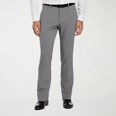 Savane Eco Tech Heather Mens Slim Fit Flat Front Dress Pant