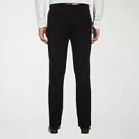 Savane Premium Stretch Gabardine Mens Straight Fit Flat Front Dress Pant