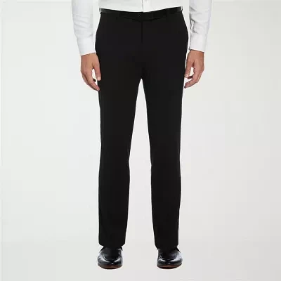 Savane Premium Stretch Gabardine Mens Straight Fit Flat Front Dress Pant