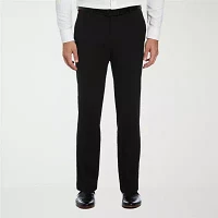 Savane Premium Stretch Gabardine Mens Straight Fit Flat Front Dress Pant