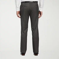 Savane Premium Stretch Gabardine Mens Straight Fit Flat Front Dress Pant