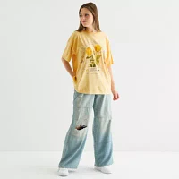 Arizona Juniors Womens Crew Neck Short Sleeve Graphic T-Shirt