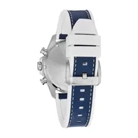 Bulova Marine Star Mens Blue Strap Watch 96b287