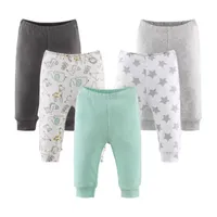 The Peanutshell Baby Unisex 5-pc. Cuffed Pull-On Pants