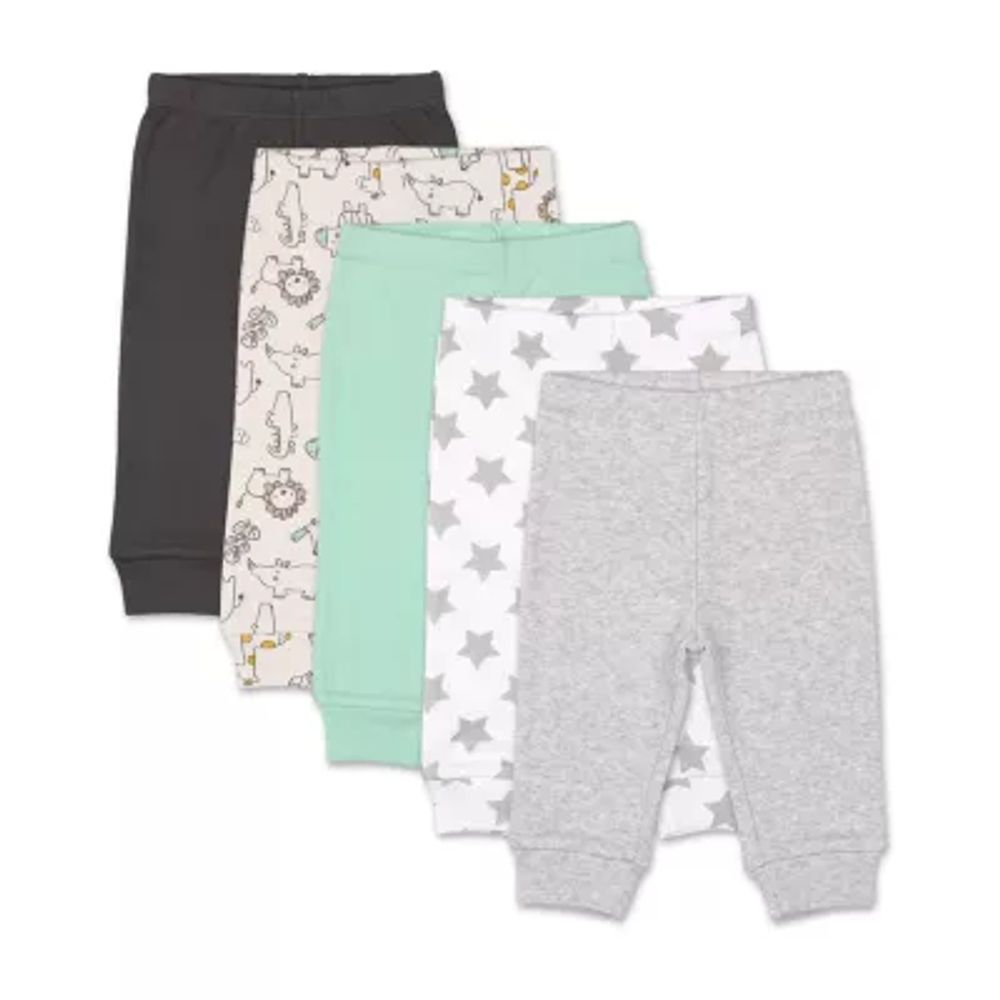 The Peanutshell Baby Unisex 5-pc. Tapered Pull-On Pants