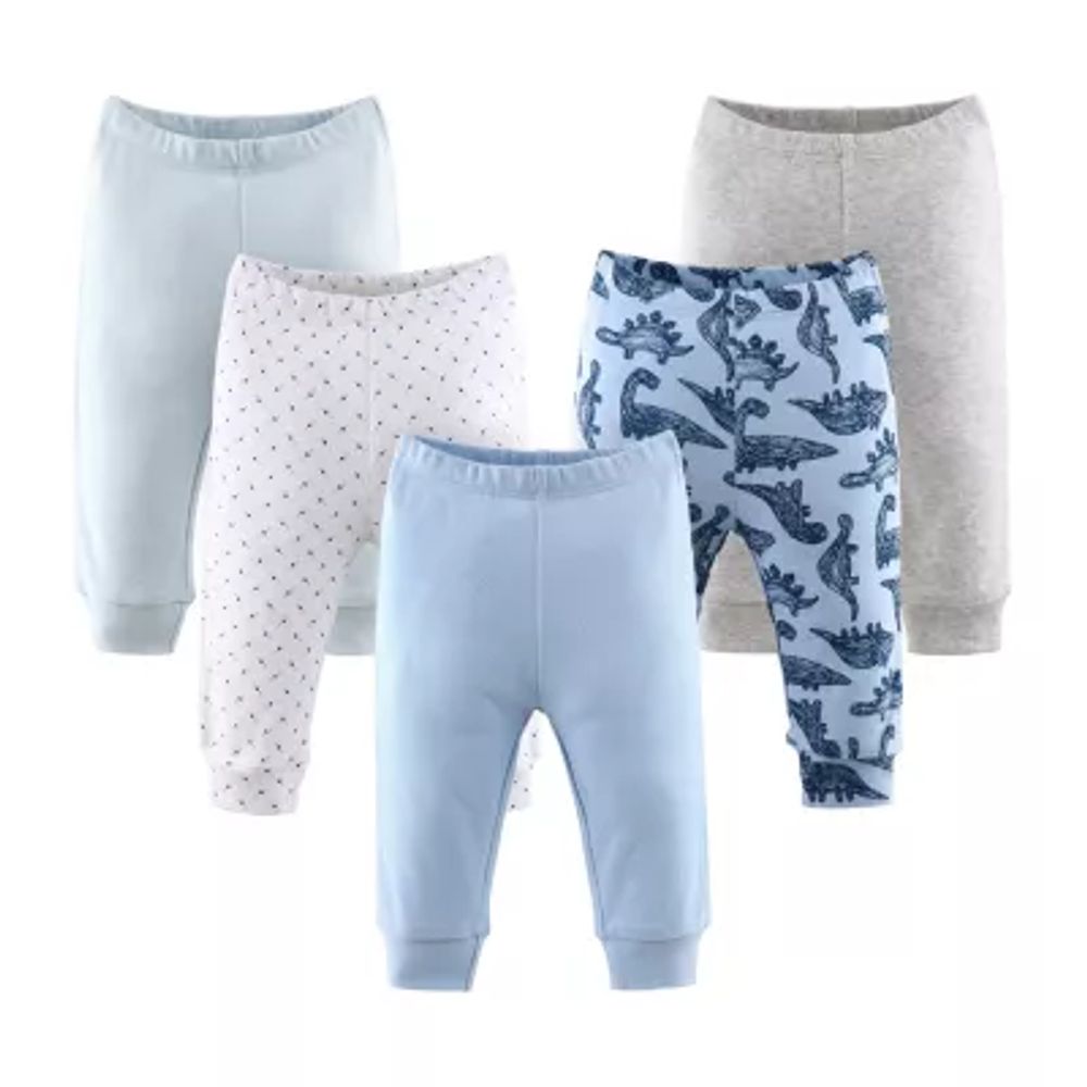 The Peanutshell Baby Boys 5-pc. Cuffed Pull-On Pants