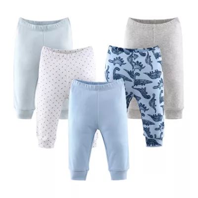 The Peanutshell Baby Boys 5-pc. Cuffed Pull-On Pants