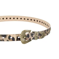 JS Jessica Simpson Cheetah Womens Belt