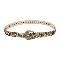 JS Jessica Simpson Cheetah Womens Belt