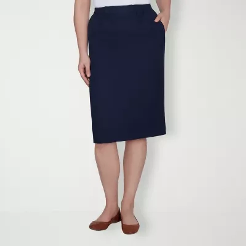 Alfred Dunner Classics Womens Pencil Skirt