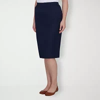 Alfred Dunner Classics Womens Pencil Skirt