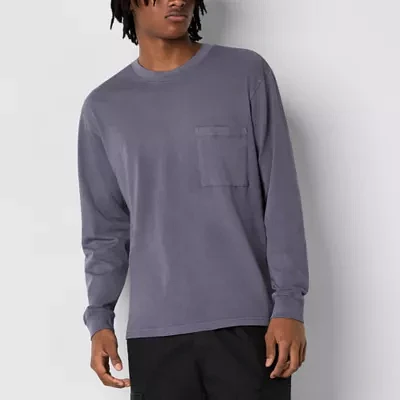 Arizona Mens Boxy Fit Long Sleeve Washed T-Shirt