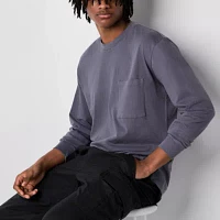 Arizona Mens Boxy Fit Long Sleeve Washed T-Shirt