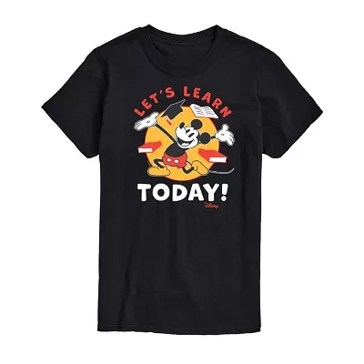 Mens Short Sleeve Teacher Mickey Mouse Graphic T-Shirt