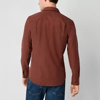 mutual weave Mens Long Sleeve Button-Down Utility Shirt