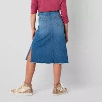 Thereabouts Little & Big Girls Midi Denim Skirt