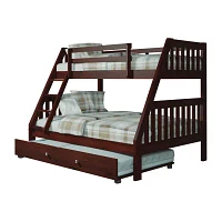 Austin Mission Twin over Full Bunk Bed with Trundle