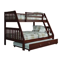 Austin Mission Twin over Full Bunk Bed with Trundle