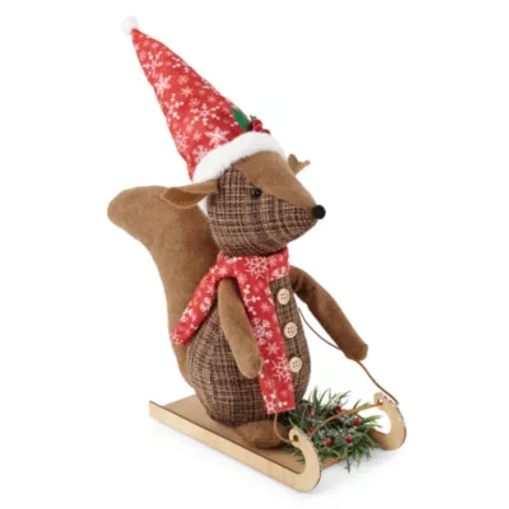 North Pole Trading Co. Squirl Critter Christmas Tabletop Decor