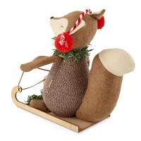 North Pole Trading Co. Fox Critter Christmas Tabletop Decor