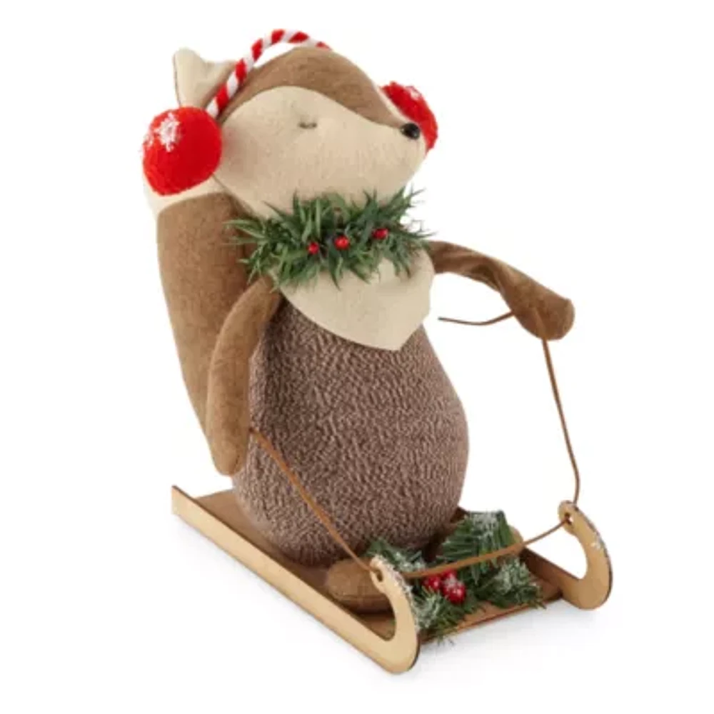 North Pole Trading Co. Fox Critter Christmas Tabletop Decor