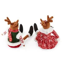 North Pole Trading Co. 2-pc. Shelf Sitter Set Christmas Tabletop Decor