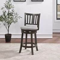 Counter Height Upholstered Swivel Bar Stool