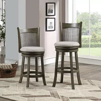 Counter Height Upholstered Swivel Bar Stool