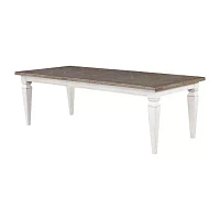 Rectangular Wood-Top Dining Table