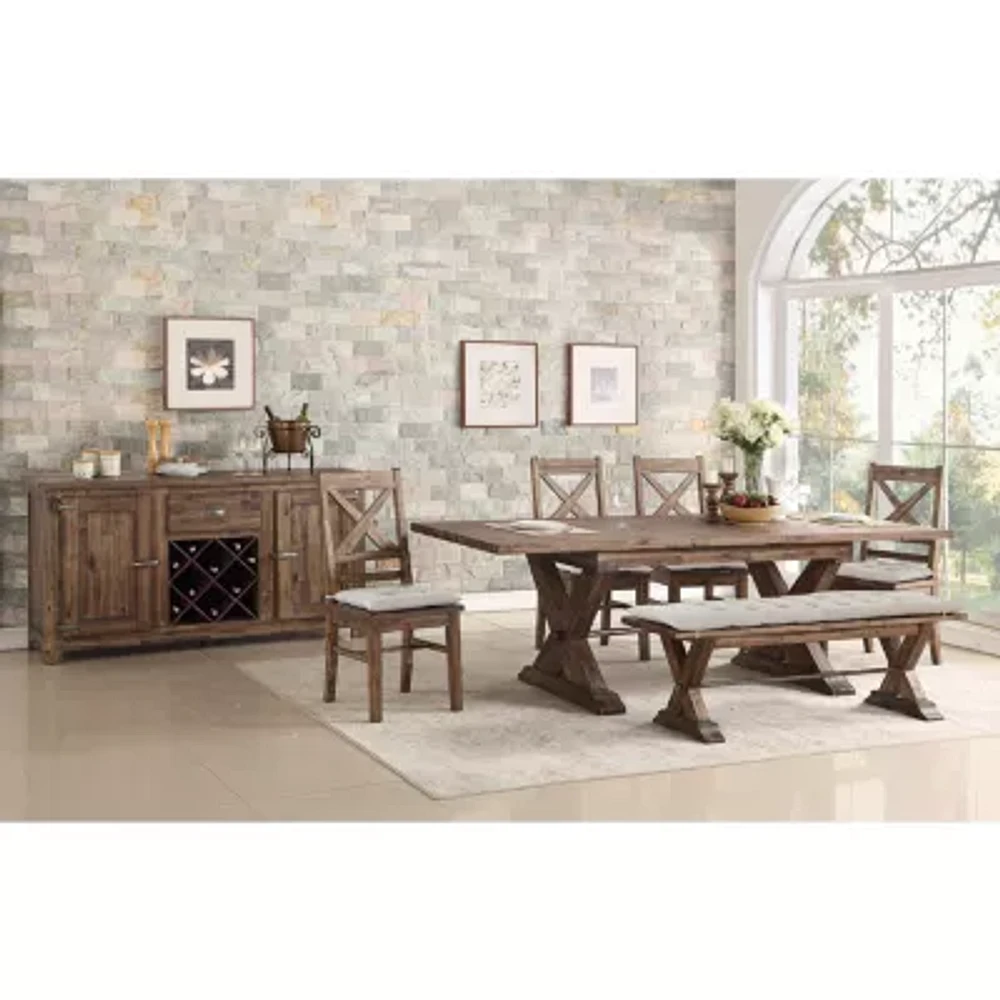 Fresno Rectangular Wood-Top Dining Table