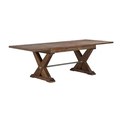 Wood-Top Dining Table