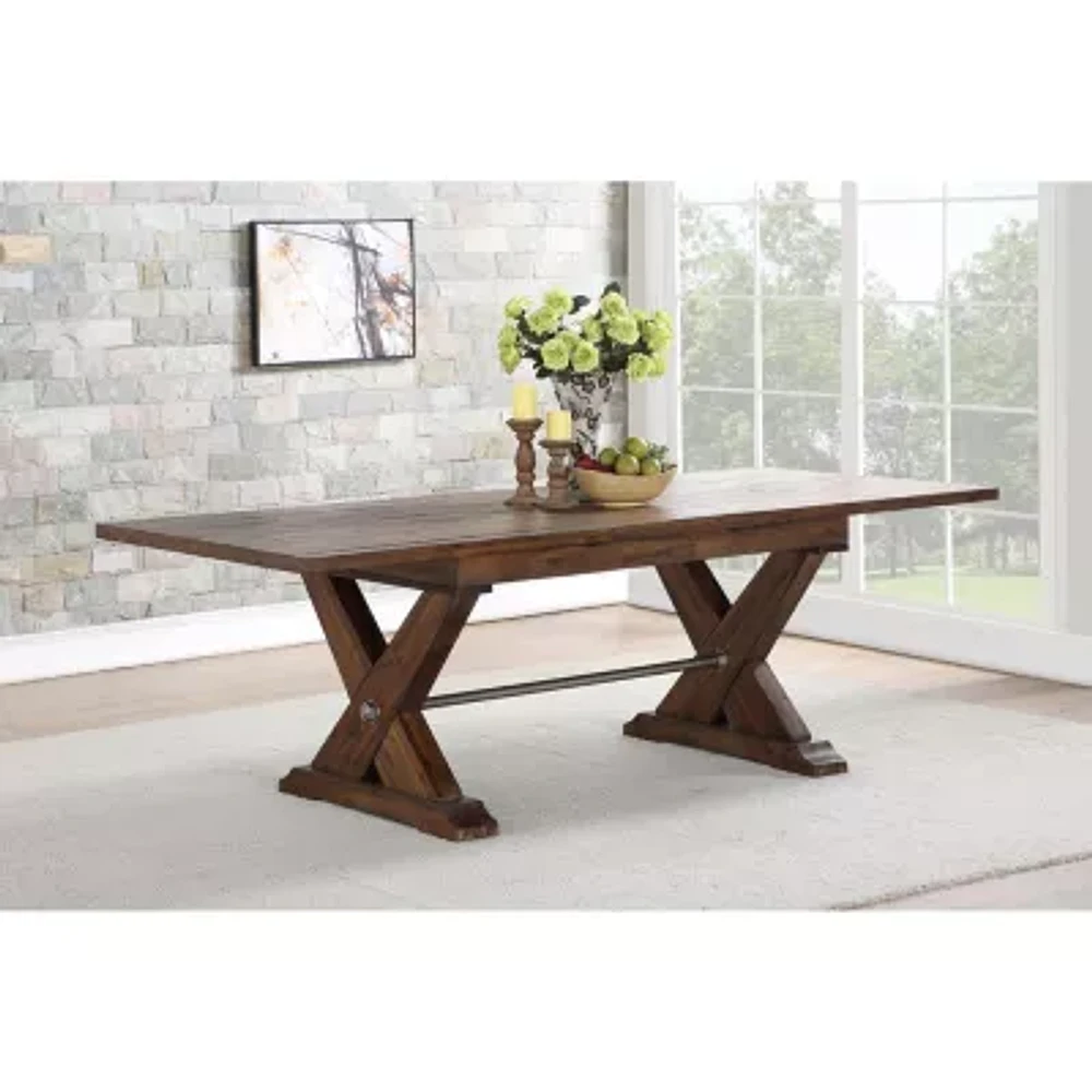 Fresno Rectangular Wood-Top Dining Table